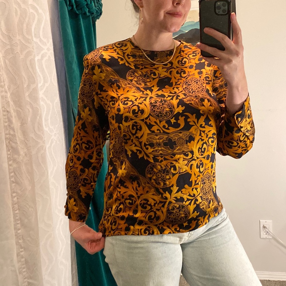 Vintage Peter Nygard 🍁Made in Canada! SILK Blouse